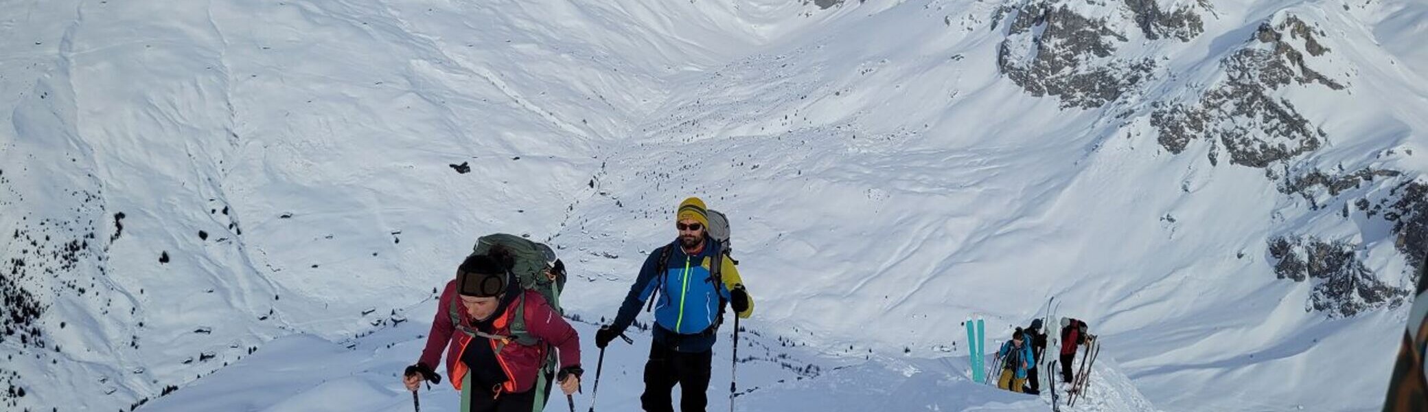 Skitouren-Grundkurs Wochenende in St. Antonien am Berghaus Alpenrösli | © DAV Wangen