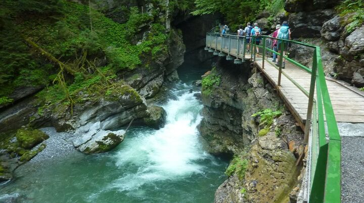 DAV-Senioren erkunden die Breitachklamm  | © Bischofberger Max